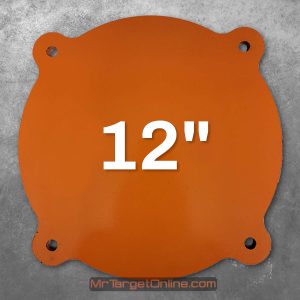 3/8" Circle Gongs - Armored Steel Reactive Gong Shooting Target - 12" Gong