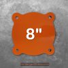 3/8" Circle Gongs - Armored Steel Reactive Gong Shooting Target