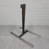 Fully Armored Range Base with 1/2" Bracket for 1/2" Targets - Steel Target Stand