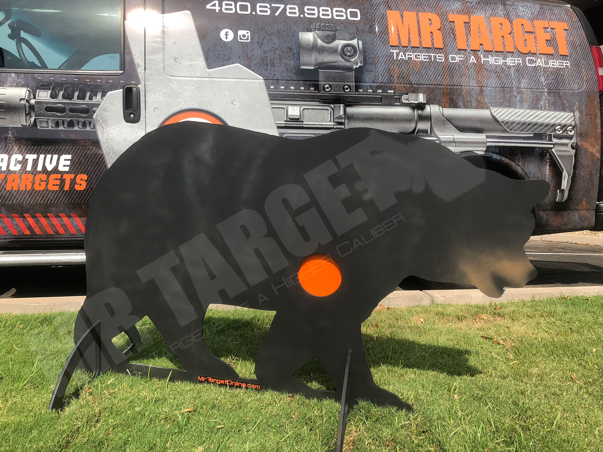 AR500 Bear Silhouette Animal Steel Target Gong 12”X 8”X 1/2” 