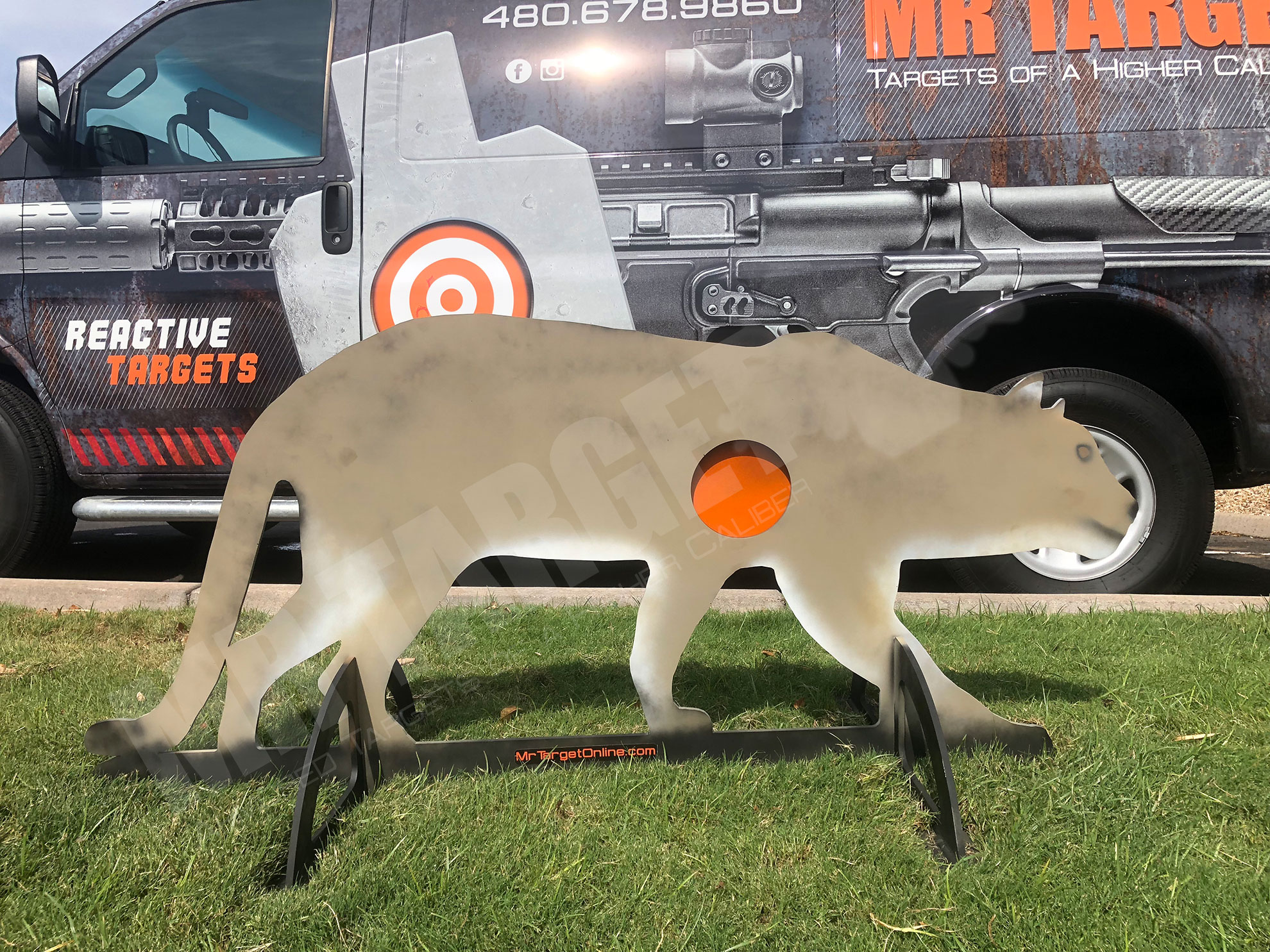 mrtarget-cougar-predator-animal-reactive-steel-shooting-hunting-target-ar500-ar550