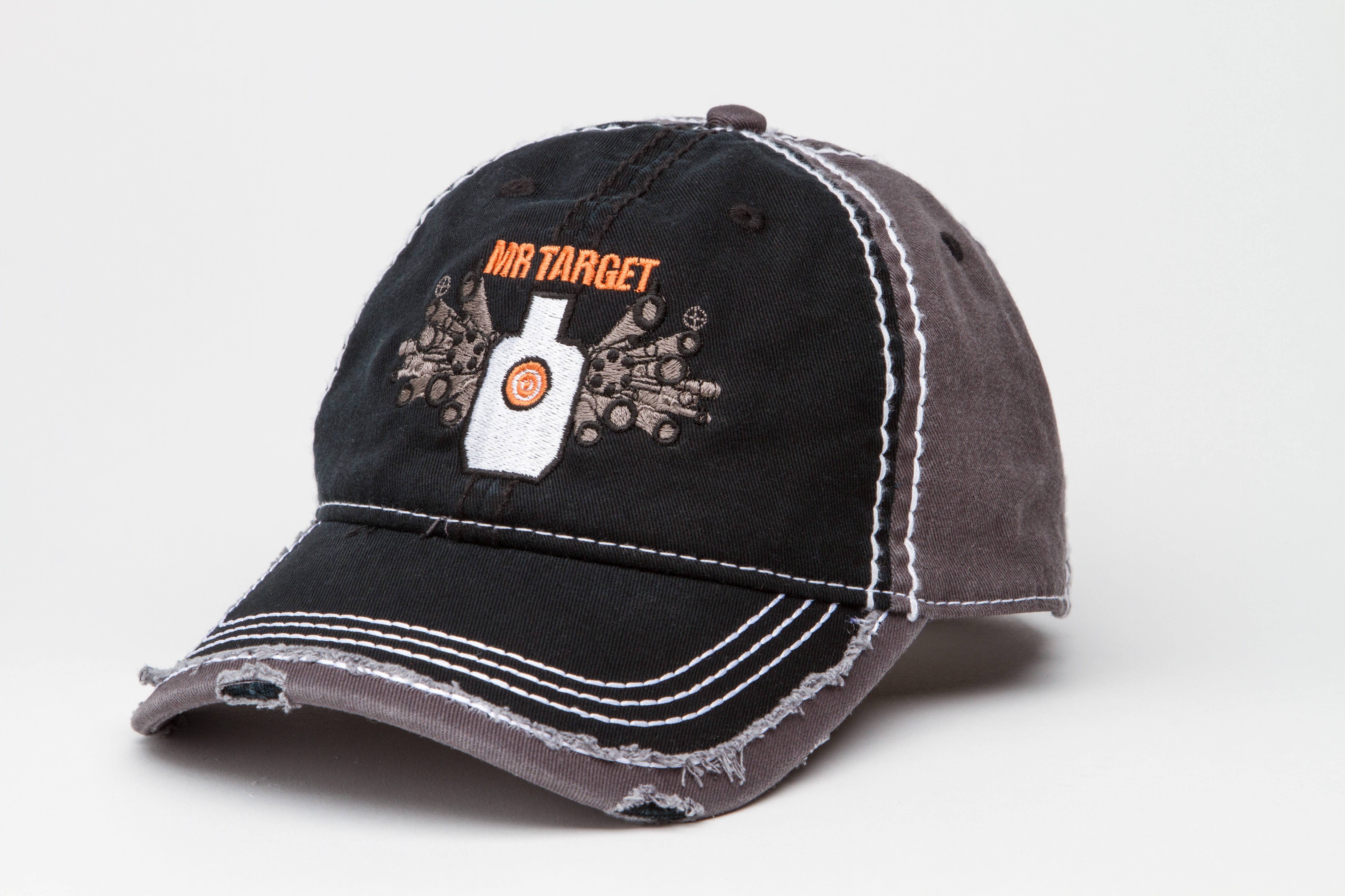 black baseball cap target