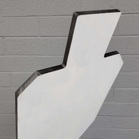 The Mini Mr Target 1/2in - 50% Scale IPSC Armored Steel Shooting Target - Image 3