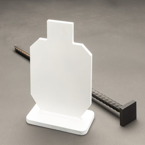 Mini IDPA AR500 Armored Steel Silhouette Knock-Down Target - USPSA Steel Targets