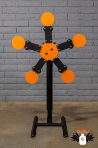 5 star texas mini, full armored range base, ar500, ar550, texas star, texas star target, reactive steel target, 3 gun target, 3 gun nation, ipsc, uspsa, dueling tree, spinner, spinner target, steel challenge, reactive steel, firearm target, target, gun target, reactive target