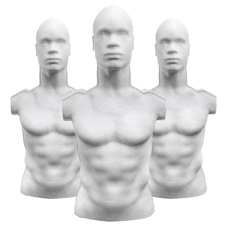 Rubber Dummie Extended Profile Bodies Only - Triple Pack - Shooting Target Dummie
