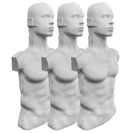 Rubber Dummie Extended Profile Bodies Only - Triple Pack - Shooting Target Dummie - Image 4