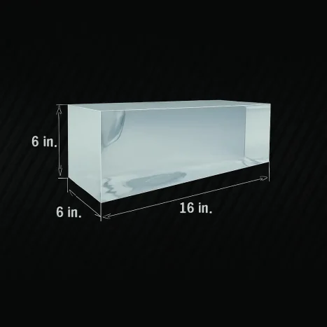 Synthetic Ballistic Testing Gel Block – 16x6x6 FBI Protocol (Clear) - Image 2